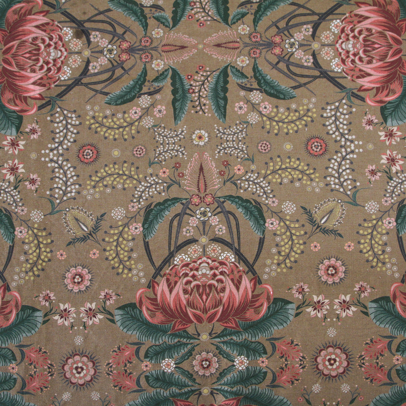 "Bush Bouquet" Linen Tablecloth - Gold