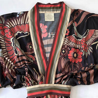 Bird of Paradise Kimono - Black