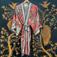 Bird of Paradise Kimono - Papaya