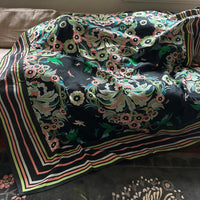 "Hummingbird Garden" Linen Tablecloth - MEADOW