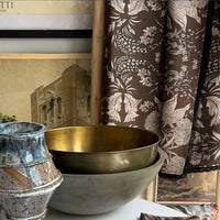 "Country Garden" Linen Tablecoth - UMBER