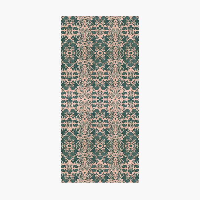 "Country Garden" Linen Tablecoth - SALMON
