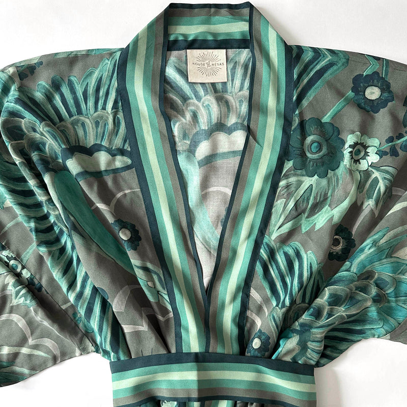 Bird of Paradise Kimono - Green