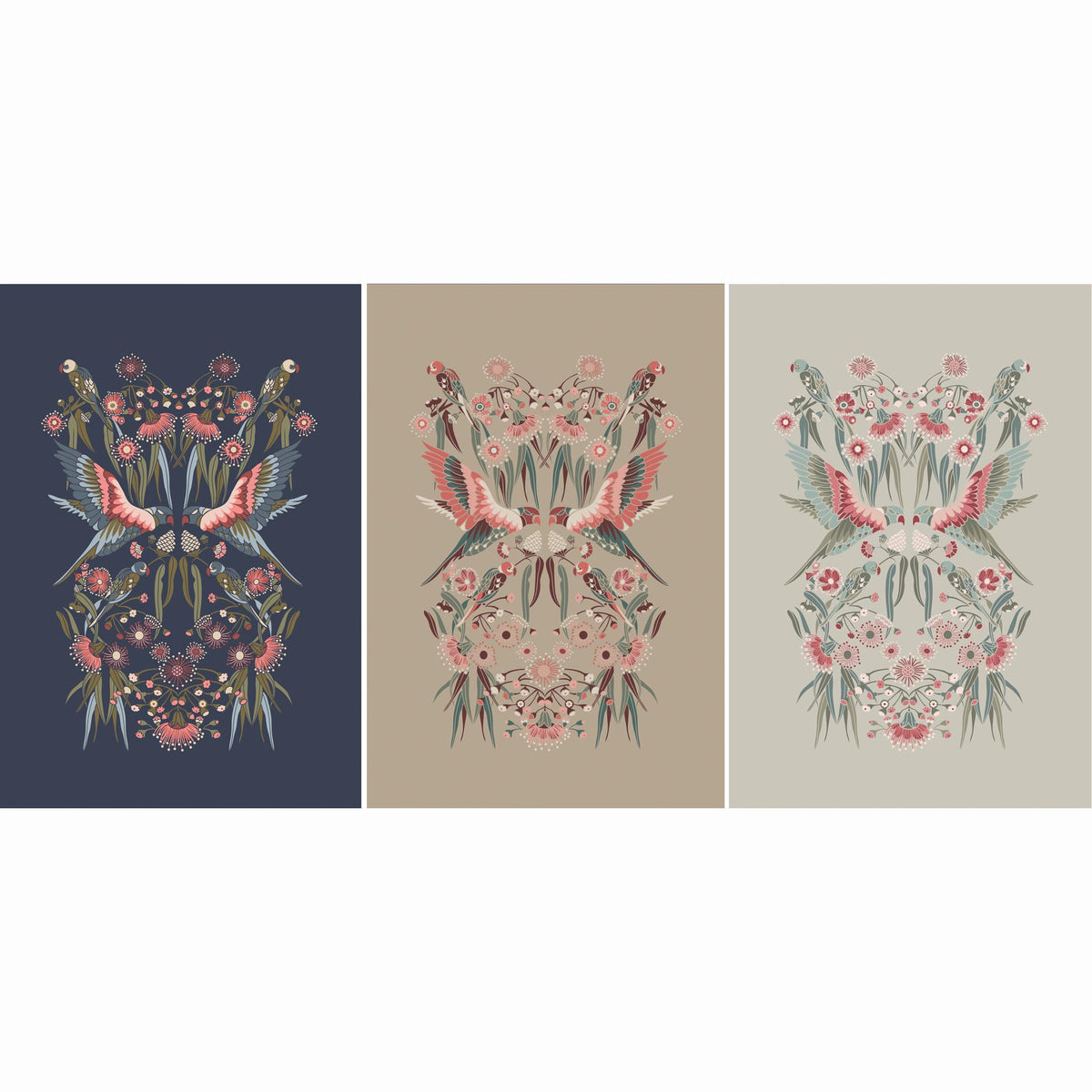 THE GUMNUT PARADISE TEA TOWEL SET x 3