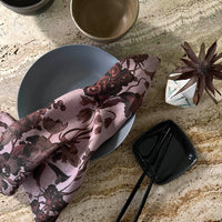 "Harvest Bloom" Linen Napkins DUSTY PINK - SET OF 4