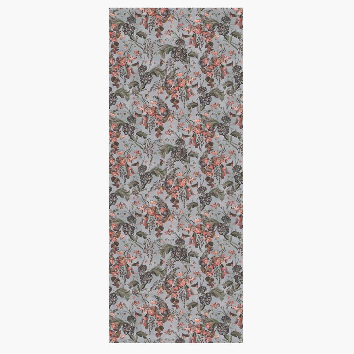 "Harvest Bloom" Linen Tablecloth - SKY BLUE
