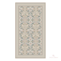 "Hummingbird Garden" Linen Tablecloth - SHELL