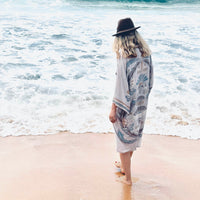 Magical Mariposa Kimono - Silver