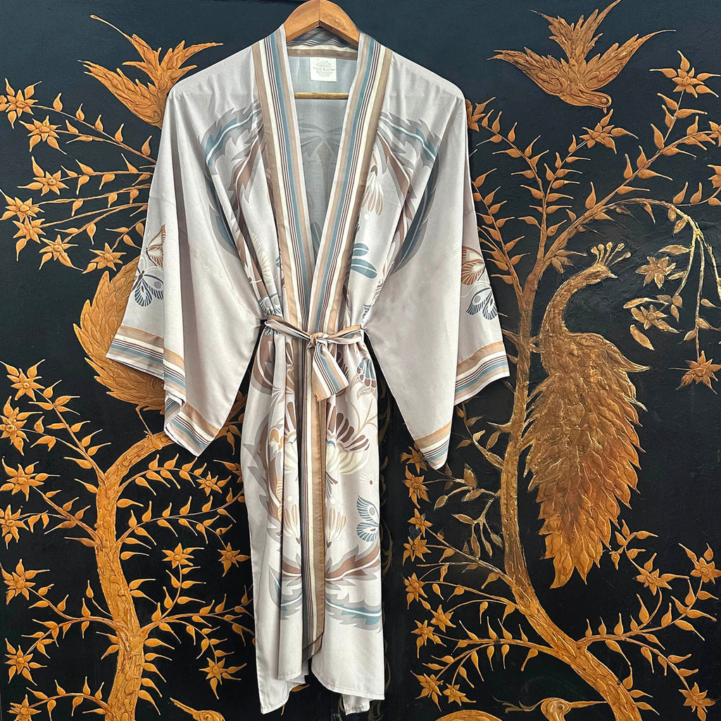 Magical Mariposa Kimono - Silver