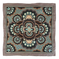Snow Petal Silk Scarf - MINERAL 65cm