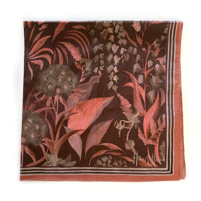 Country Garden Cotton Poplin Scarf - MULBERRY 65cm