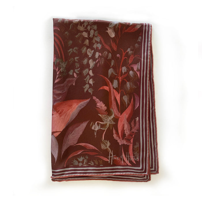 Country Garden Silk Scarf - MULBERRY 65cm