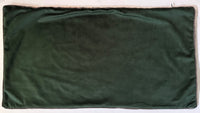 "Country Garden" linen cushion cover with velvet  - SALMON