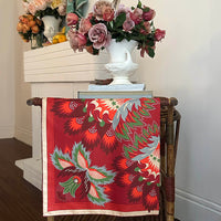 Wildflora Silk Scarf - SCARLET 65cm