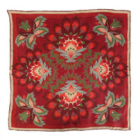 Wildflora Silk Scarf - SCARLET 65cm