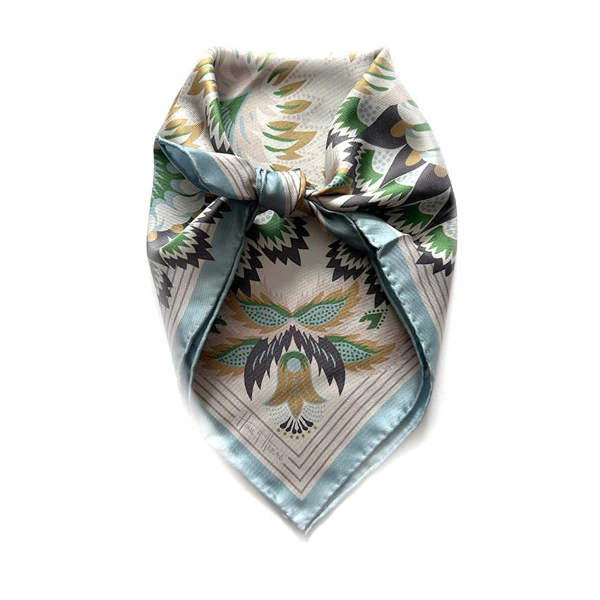 Wildflora Silk Scarf - SEA 43cm