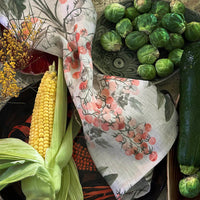 "Tomato Vine" Linen Napkins CREAM - SET OF 4