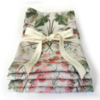 "Tomato Vine" Linen Napkins CREAM - SET OF 4