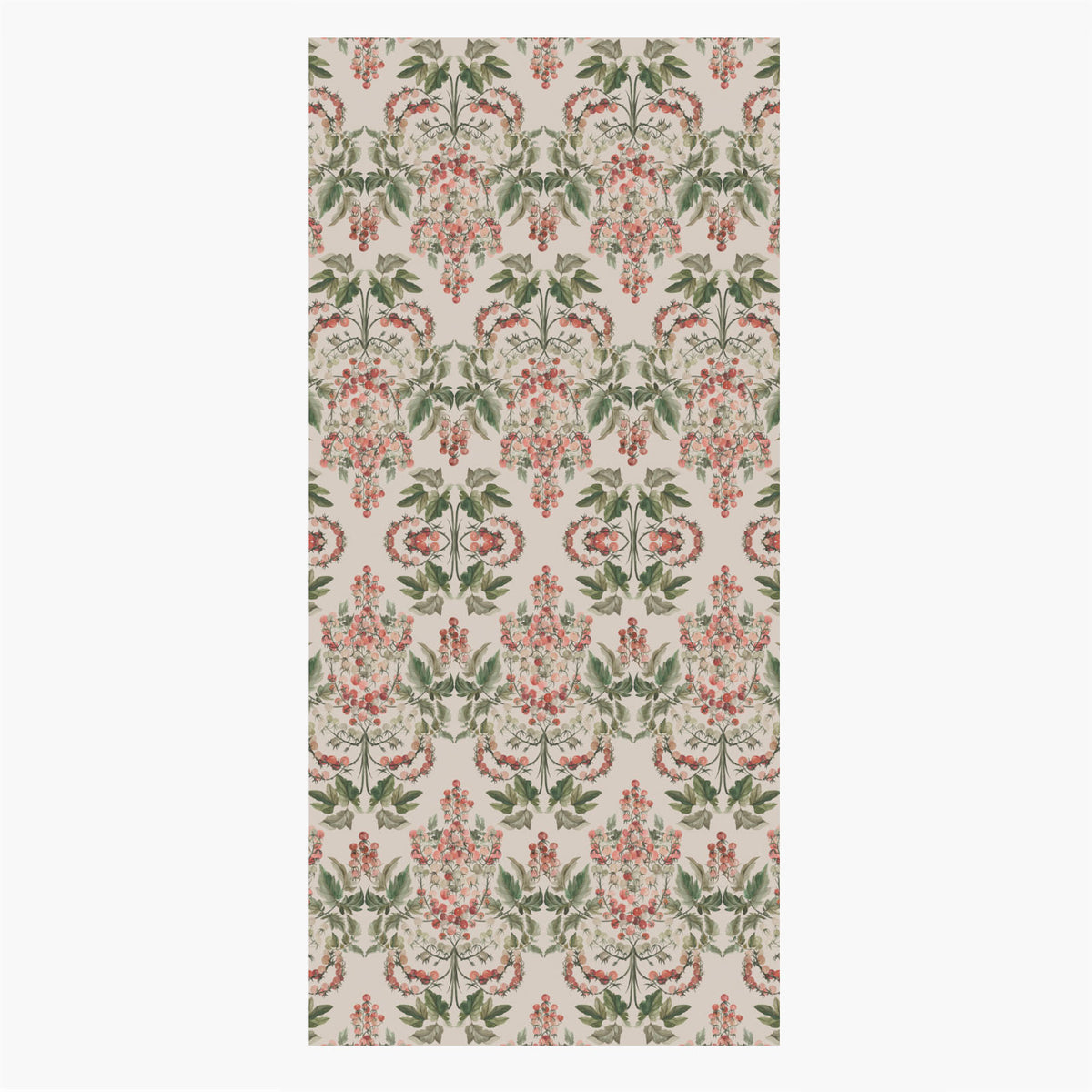"Tomato Vine" Linen Tablecoth - CREAM