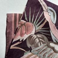 Bird Of Paradise Silk Scarf - WINE 65cm
