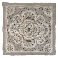 Snow Petal Silk Scarf - CASHMERE 65cm