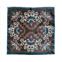 Wildflora Silk Scarf - MIDNIGHT 43cm