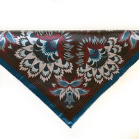 Wildflora Silk Scarf - MIDNIGHT 43cm