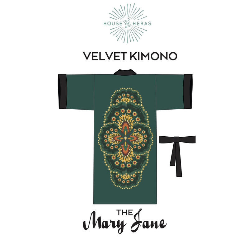 VELVET KIMONO- The MaryJane