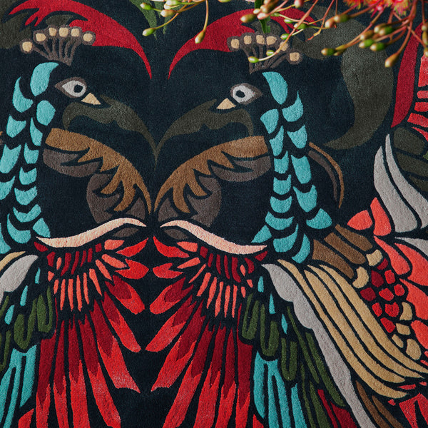 Golden Peacock Rug