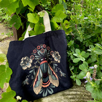 "Bees Knees" Belgian Linen Shopping Bag