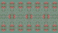 "Bush Bouquet" Linen Tablecloth - Teal