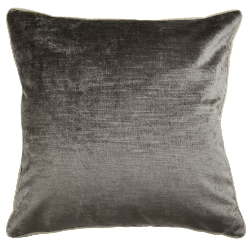 "Bush Bouquet" Linen/Velvet Cushion Cover - Navy