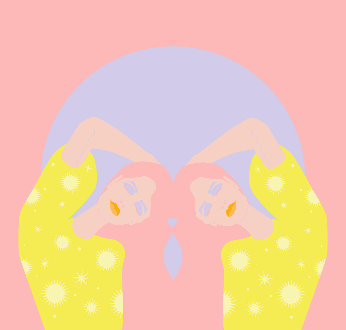 ART PRINT - SUN + MOON SERIES - Gemini Moon by Seek Love Keep