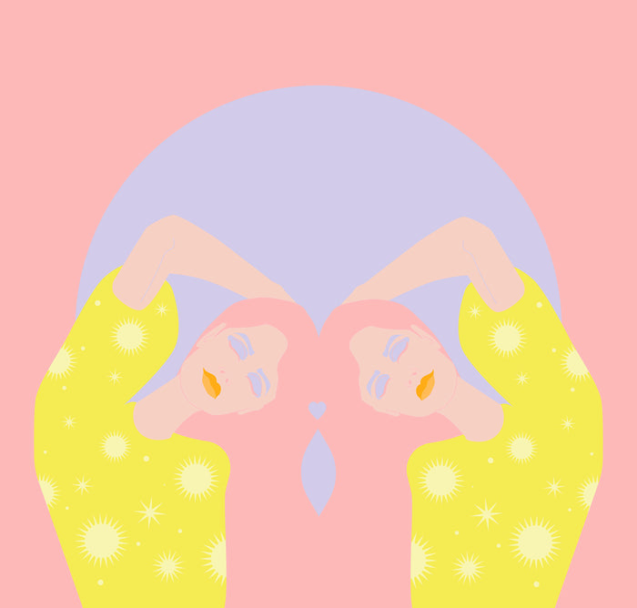 ART PRINT - SUN + MOON SERIES - Gemini Moon by Seek Love Keep