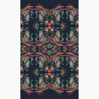 "Golden Peacock" Linen Tablecloth