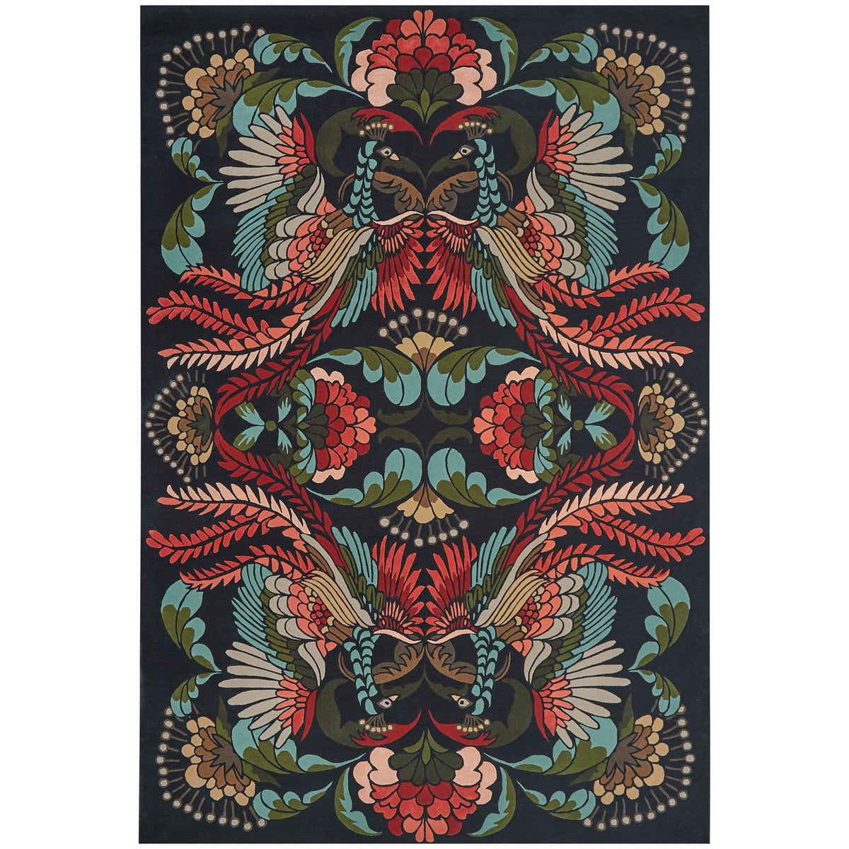 Golden Peacock Rug
