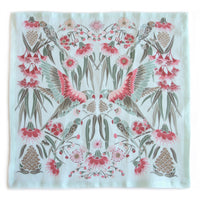 "Gumnut Paradise" Linen Napkins - Sky Blue - SET OF 4