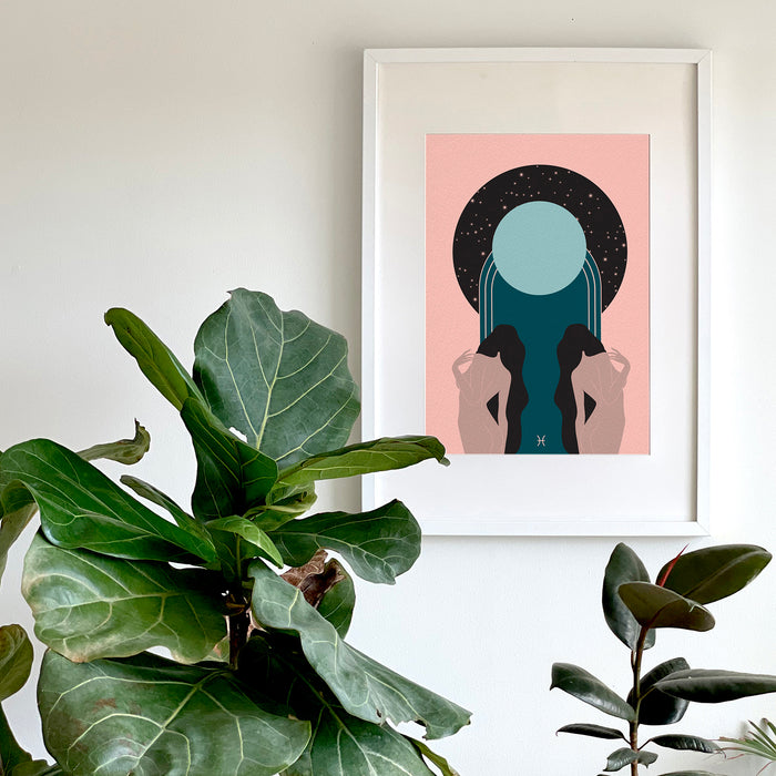 ART PRINT Pisces Moon by Seek Love Keep