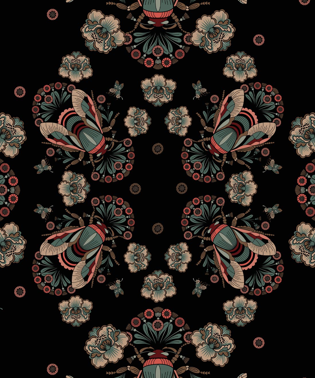Bees Lace Wallpaper