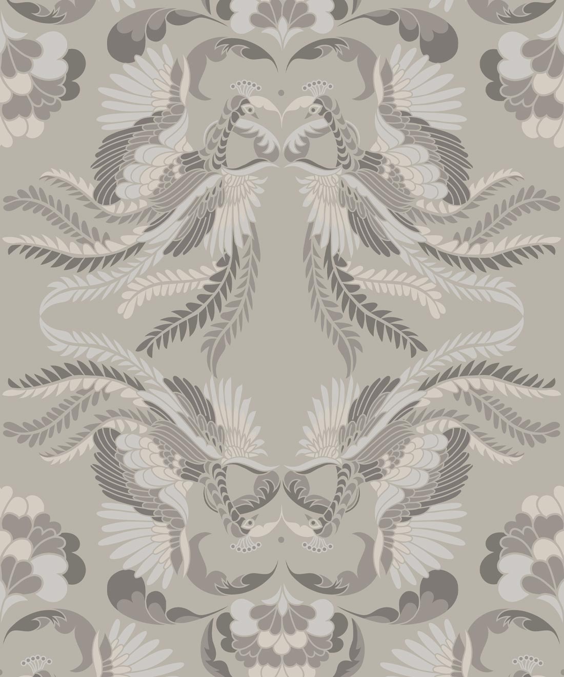 Prancing Peacocks Wallpaper