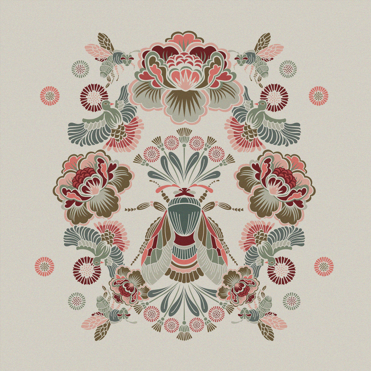 "Honeybee" Linen Napkins - SET OF 4