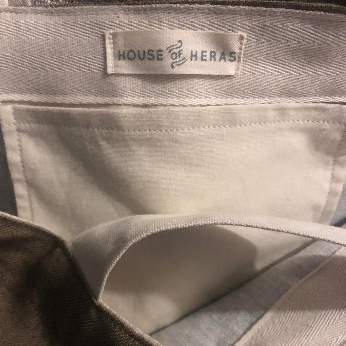 "Wattle Delight" Belgian Linen Shopping Bag - Silver