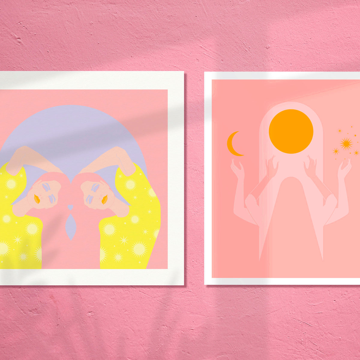 ART PRINT - SUN + MOON SERIES - Thankful Song by Seek Love Keep