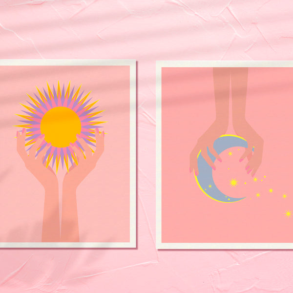ART PRINT - SUN + MOON SERIES - Sun Soul by Seek Love Keep