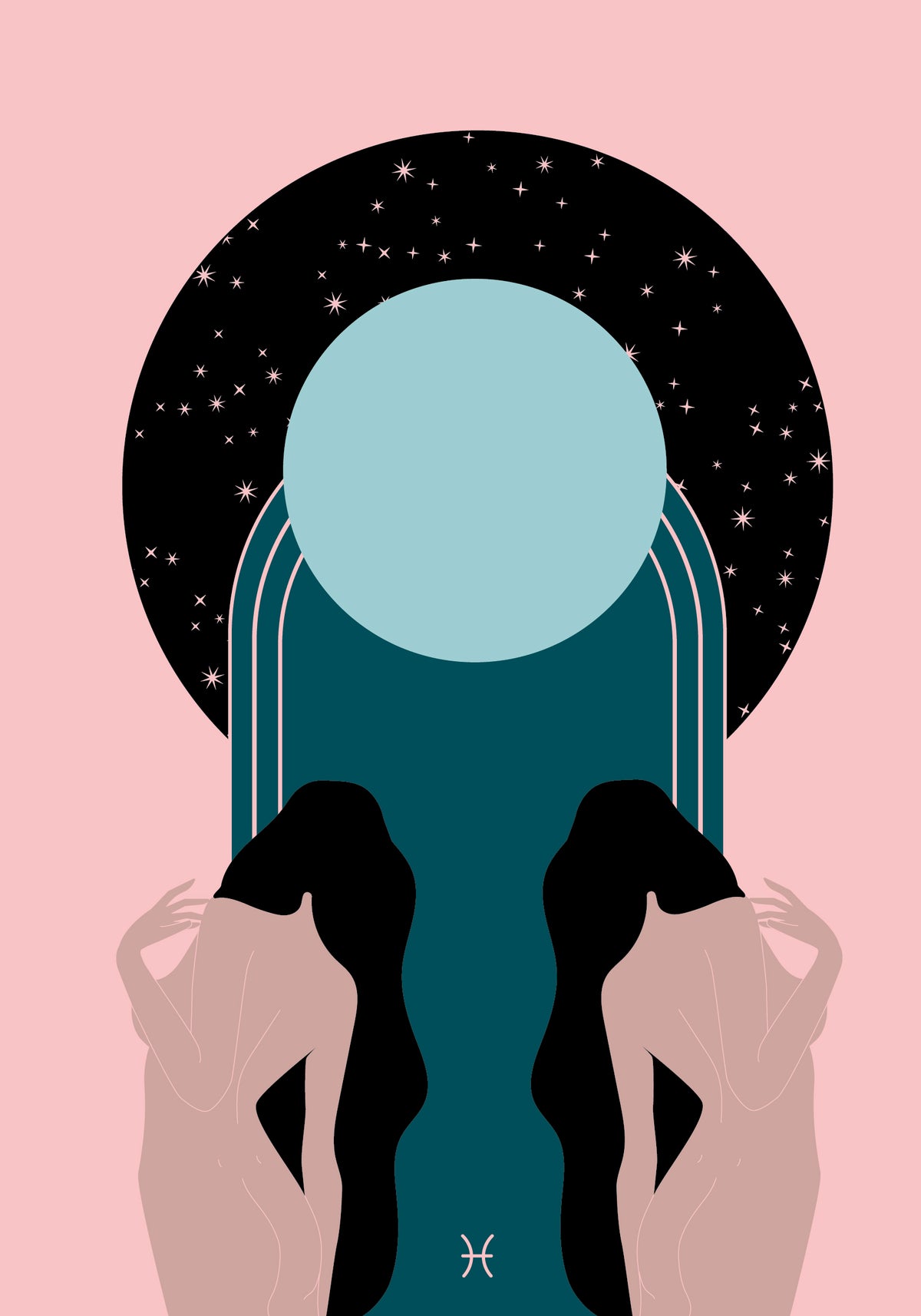 ART PRINT Pisces Moon by Seek Love Keep