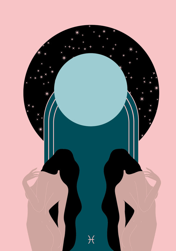 ART PRINT Pisces Moon by Seek Love Keep