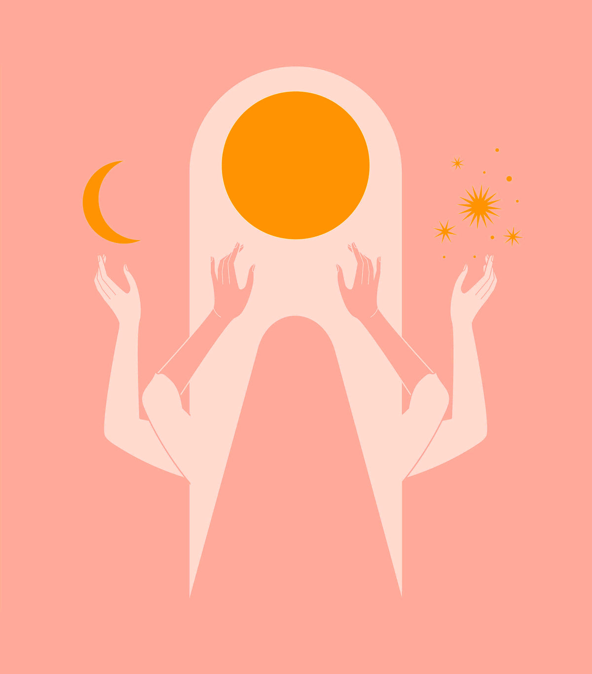ART PRINT - SUN + MOON SERIES - Thankful Song by Seek Love Keep