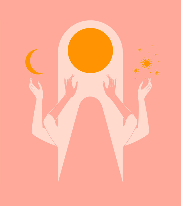 ART PRINT - SUN + MOON SERIES - Thankful Song by Seek Love Keep