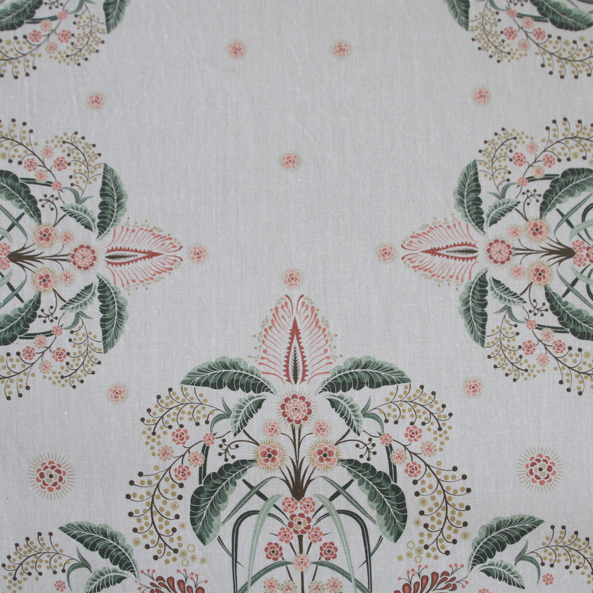 "Wattle Delight" Linen Tablecloth - Silver