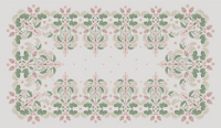"Wattle Delight" Linen Tablecloth - Silver